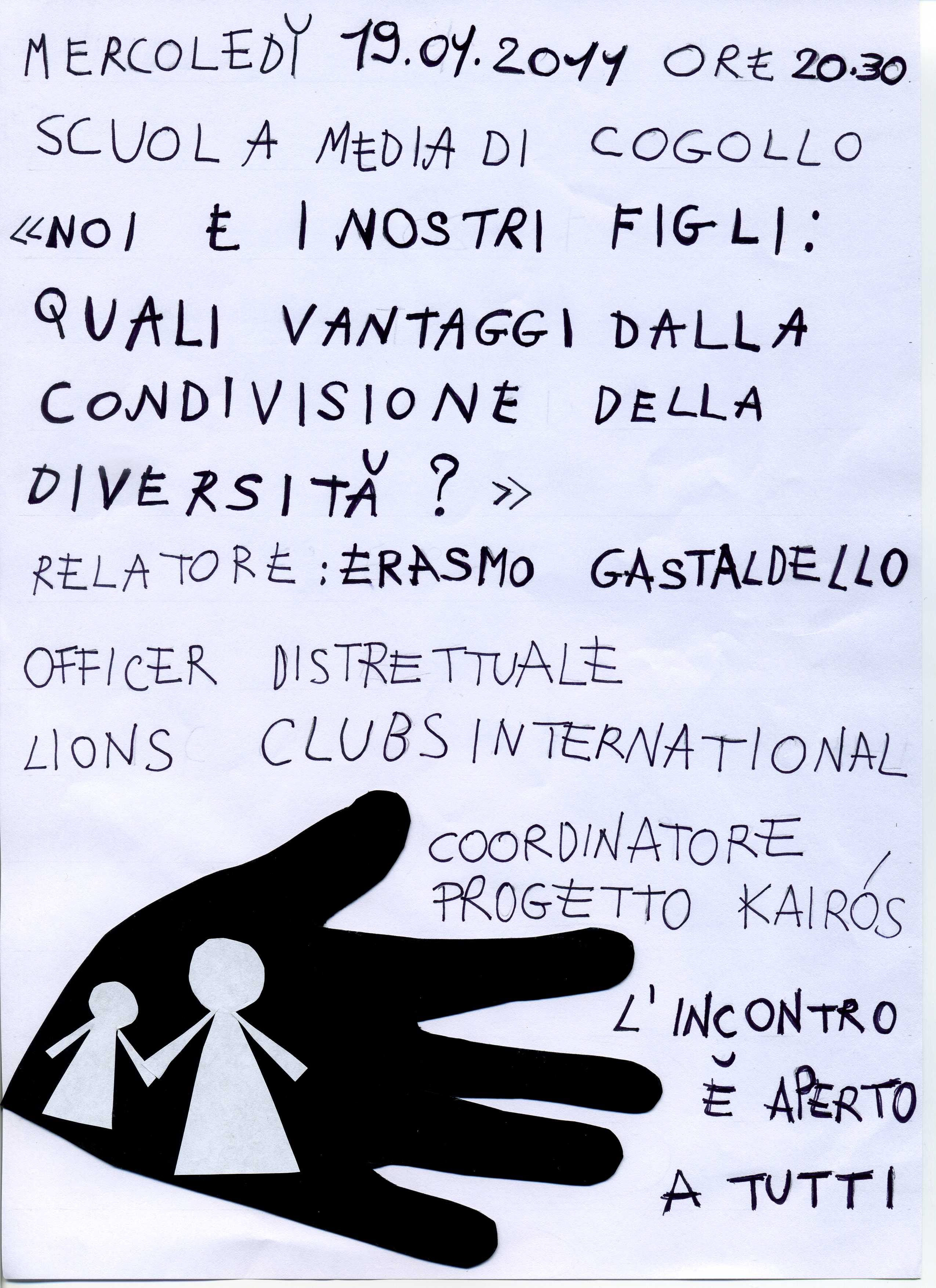 Serata per tutti alla Scuola Media di Cogollo del Serata per tutti alla Scuola Media di Cogollo del