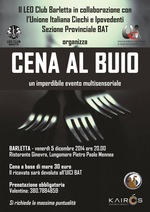 BARLETTA - CENA al BUIO